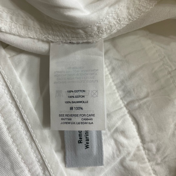 EUC J. Crew White Cotton Chino Pants (E-1) - Picture 8 of 9